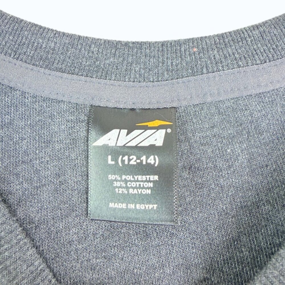 Gray Fleece Sweatshirt Women L Crewneck Cozy Soft Athleisure Pullover Casual - Picture 7 of 9